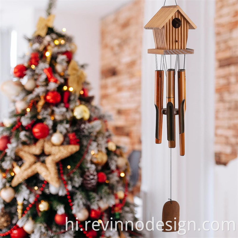 wooden wind chimes sound